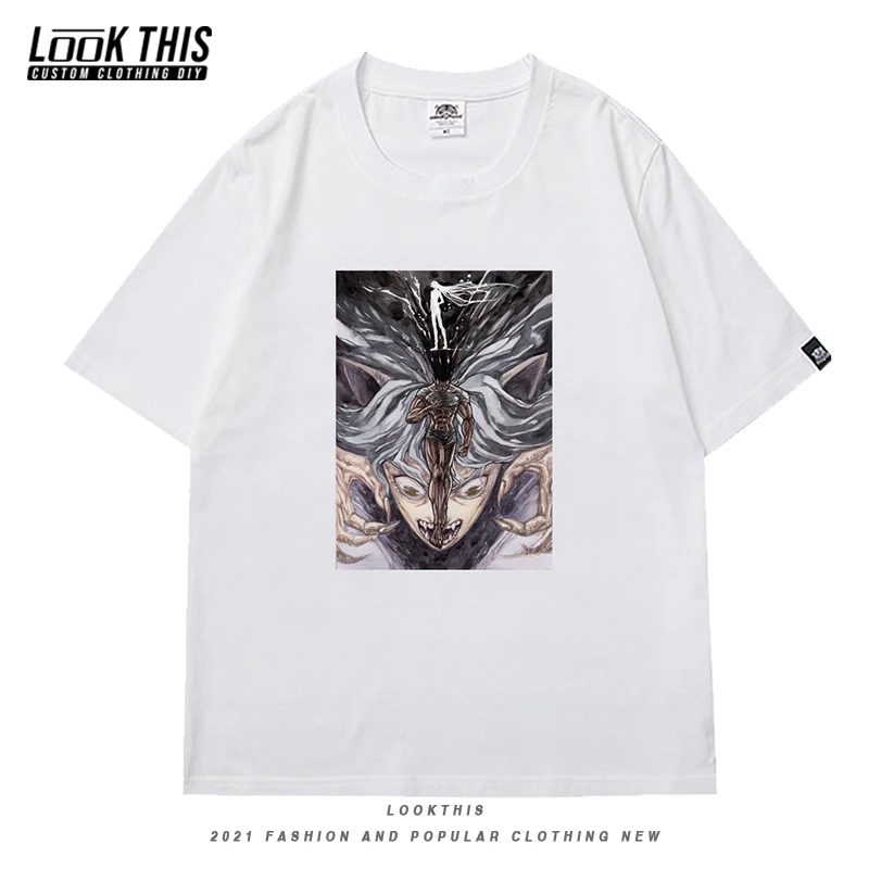 

Anime HUNTERxHUNTER Print Tops & Tees Loose Black Tshirt Oversized T-shirt Mens T Shirts Unisex Boys Harajuku Streetwear
