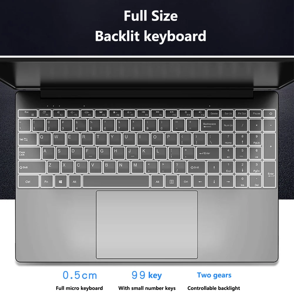 15,6 дюймов процессор Intel Core i3 5005U ноутбук Windows10 8G Оперативная память 128/256/512 ГБ SSD Тетрадь узкие Пограничный экран и ультратонких ноутбуках, определение отпечатка пальца