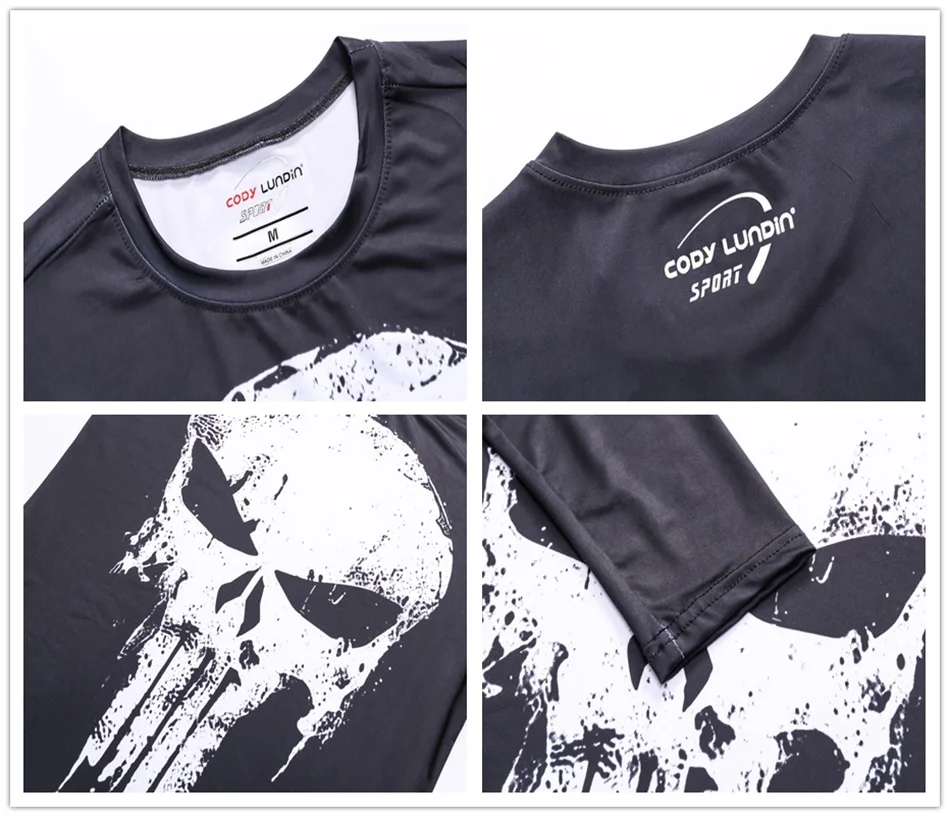 Футболка мужская с длинным рукавом и принтом супергероя Спортивная