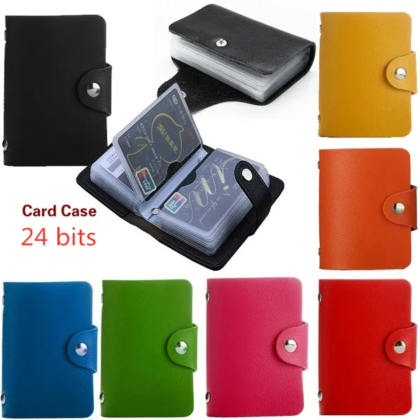 

1 Pc 24 Bits Card Case Business Card Holder Men Women Credit Passport Card Bag