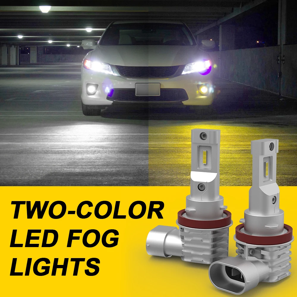 

BMTxms 2pcs H11 Led H9 H8 Fog Lights 9005 HB3 9006 HB4 12V For Mazda 3 6 CX-5 323 5 CX5 Mitsubishi Outlander ASX Galant Car Lamp