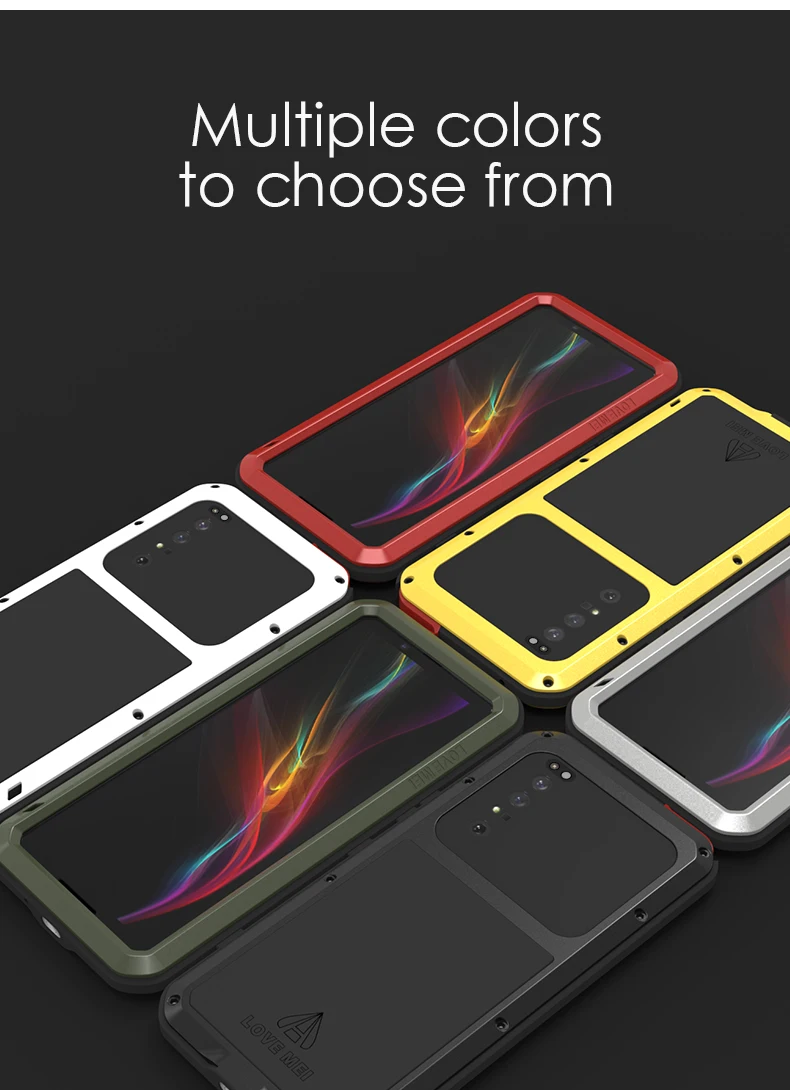 

Powerful 360 Heavy Duty Phone Case for Sony Xperia 1 II 1ii 5G Shock Dirt Proof Water Resistant Metal Armor Cover Phone Case