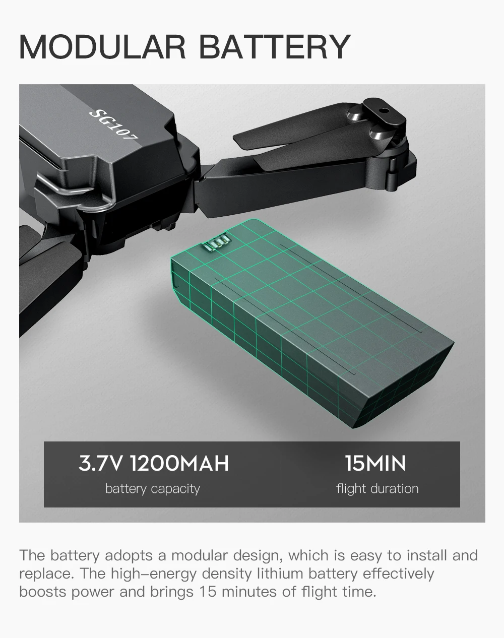 SG107 мини-Дрон с Wi-Fi FPV 1080P 4K HD камера оптический поток Радиоуправляемый