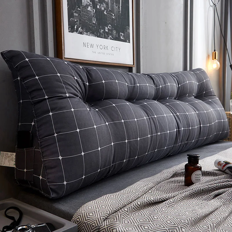 

Акция, новая современная большая треугольная подушка для кровати, мягкая подушка, моющаяся подушка для спинки, подушка для кровати, поясная ...