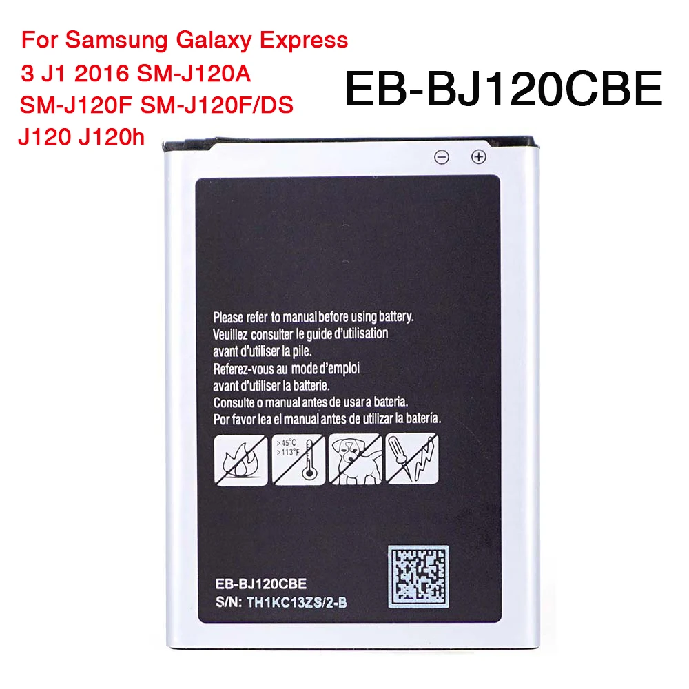 

5PCS Original Battery EB-BJ120CBE For Samsung Galaxy Express 3 J1 2016 SM-J120A SM-J120F SM-J120F/DS J120 J120h J120ds