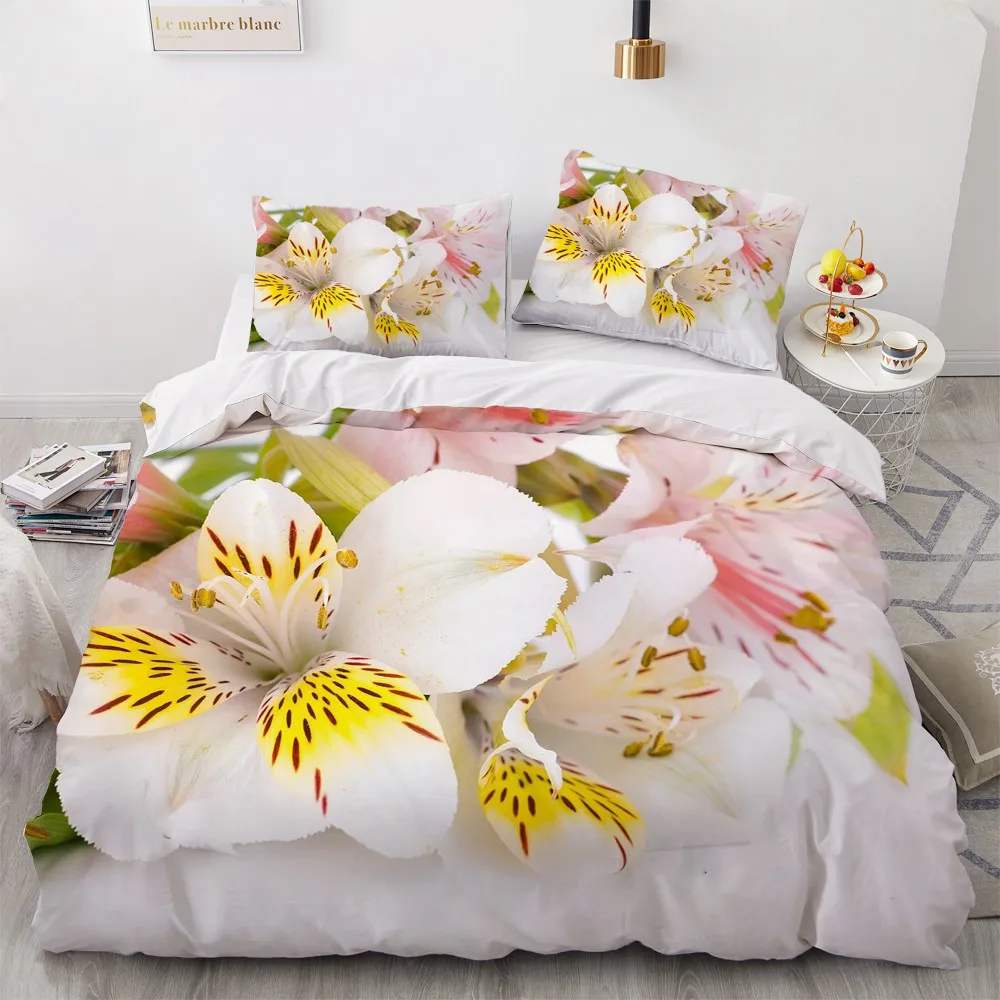 

Наборы постельных принадлежностей 3D завод, с цветочным принтом «розы» одеяло Стёганое одеяло крышка комплект одеяла постельное бельё наво...