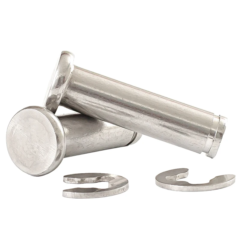 1~5Pcs 304 Stainless Steel Pin Flat Head Slotted Circlip Positioning Cylindrical PinWith M4 M5 M6 M8 M10 M12 | Обустройство дома