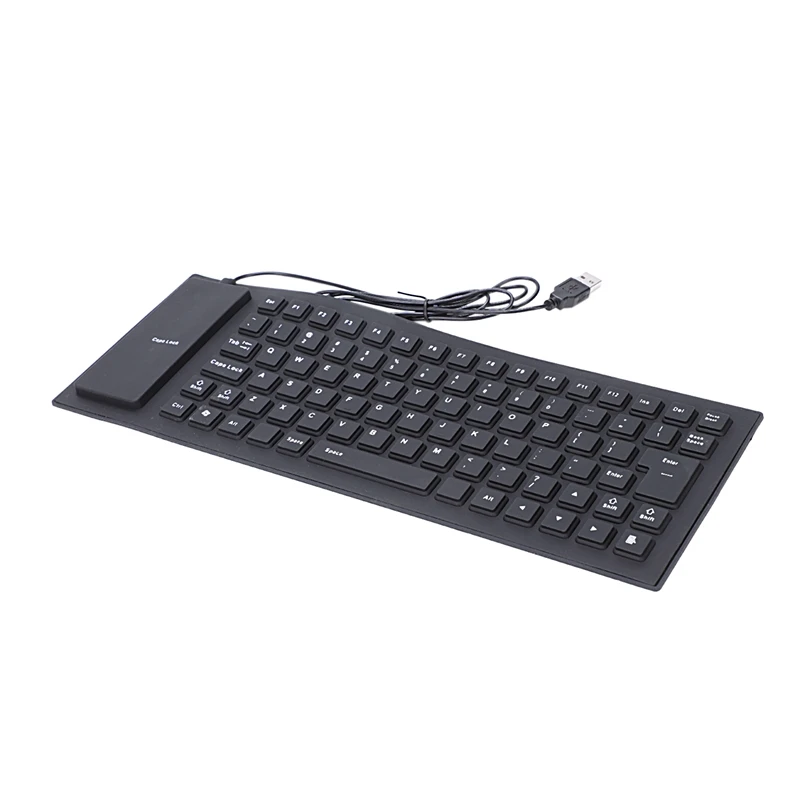 AAAJ-Portable USB Keyboard Russian Version Flexible Water Resistant Soft Silicone Mini Gaming for Tablet Computer Lapto | Компьютеры и
