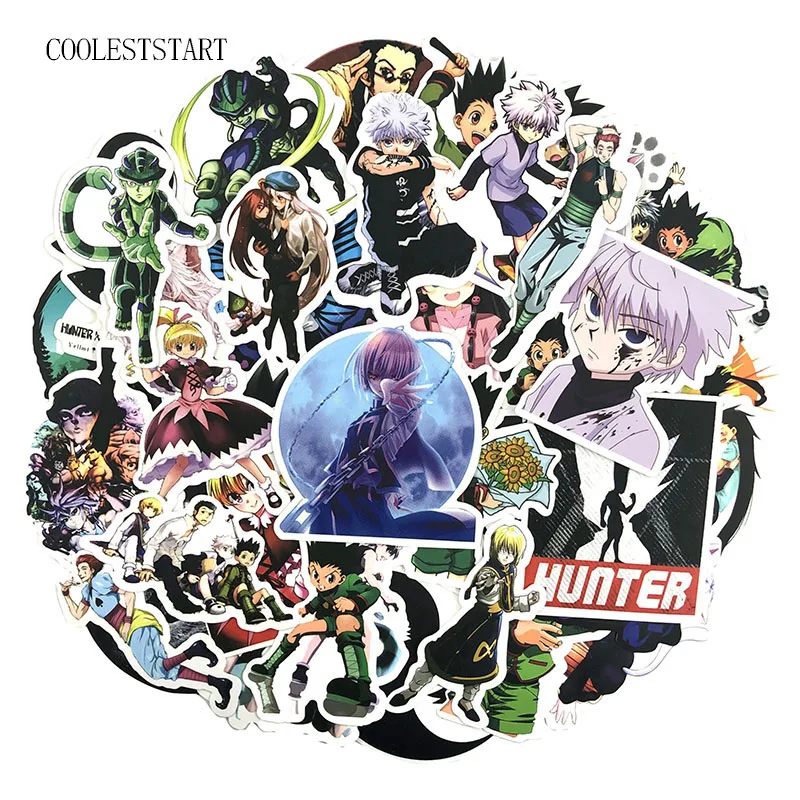 

50 шт./упак. HUNTER наклейки HUNTER для мотоциклов, ноутбуков, чемоданов, скейтбордов, дневников, канцелярских принадлежностей, японского аниме ...