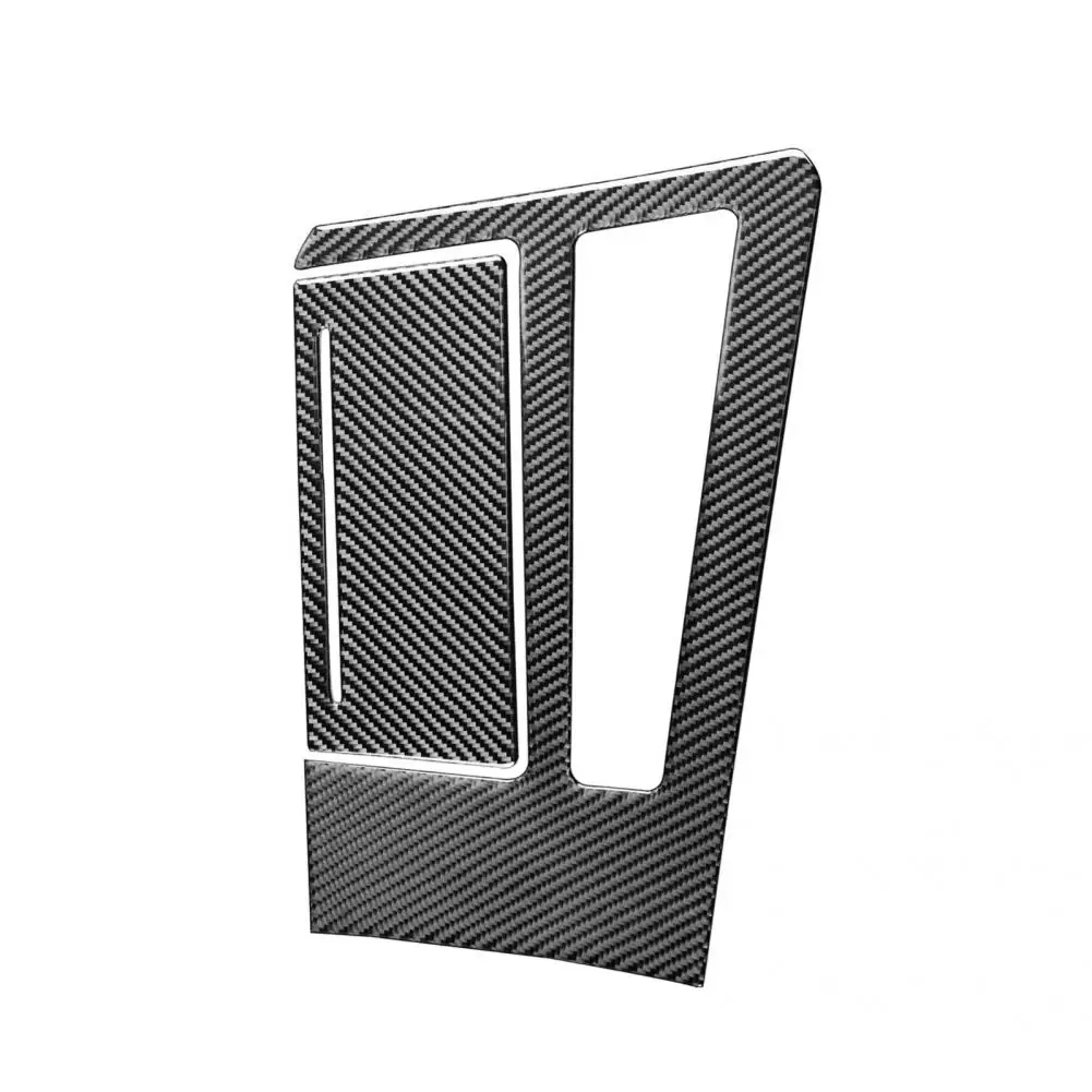 

UV-proof 2Pcs Light Carbon Fiber Gear Shift Panel Trim Cover Carbon Fiber Panel Trim Sticker Easy Installation