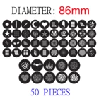 50 шт. 86 мм 2022 новый набор Gobo маски живая фотография партнер проекция тень узор реквизит тема обложки журнала