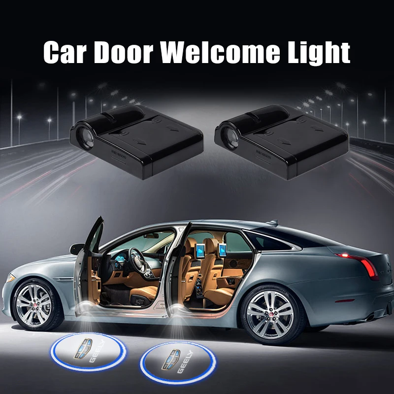 

2 Pcs Car Door Welcome Light Laser Projector Decoration Lamp For Geely Emgrand X7 EC7 Atlas Boyue CK2 GC6 Parts LC Auto Styling