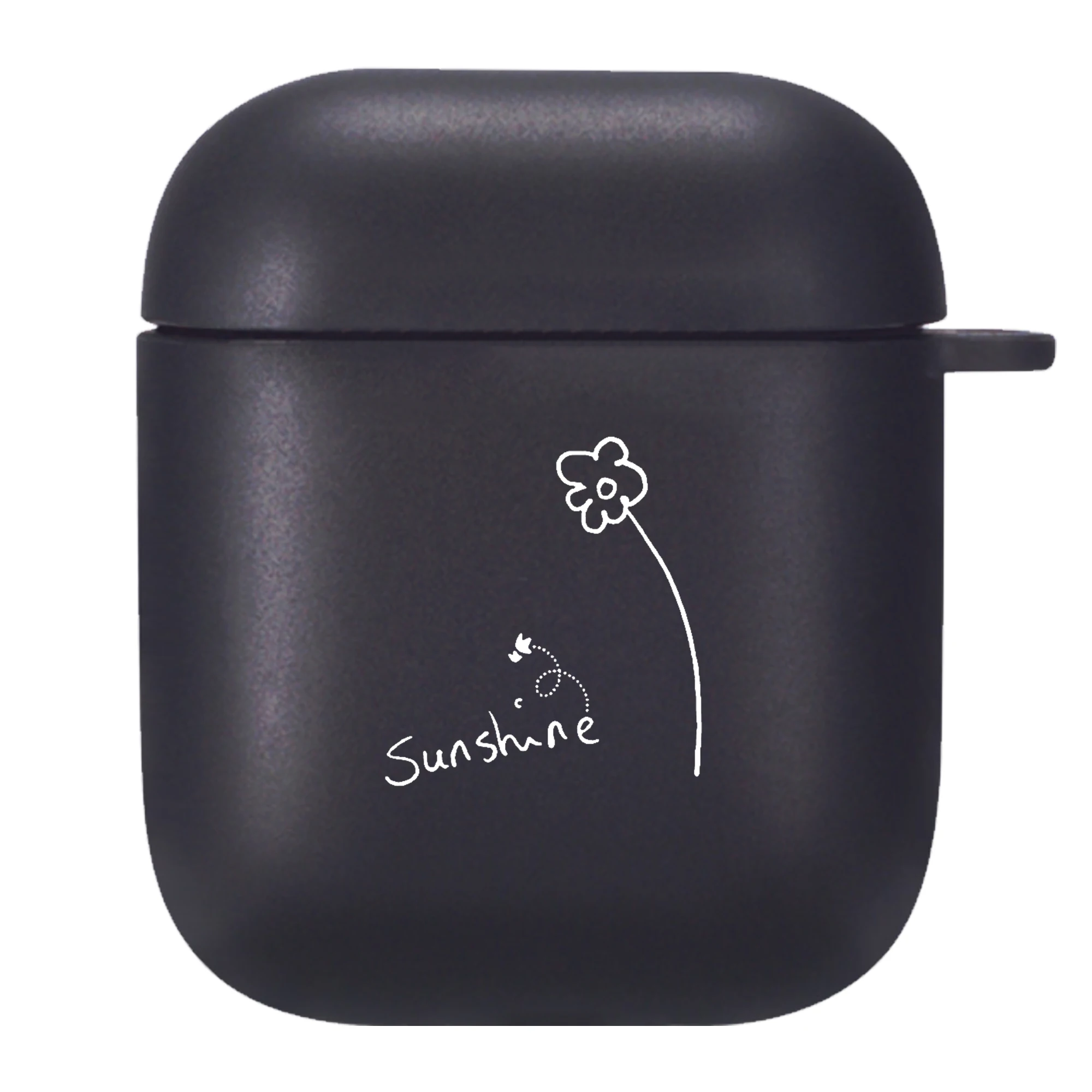 

For Apple Airpod 2/1 Pro Cover Earphone Case Matte Girls Women Ladies Soft Black Silicone TPU Earphone Shell