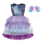 Платье-пачка с блестками для девочек, Бальное бальное платье, танцевальные платья, платье, гимнастический купальник