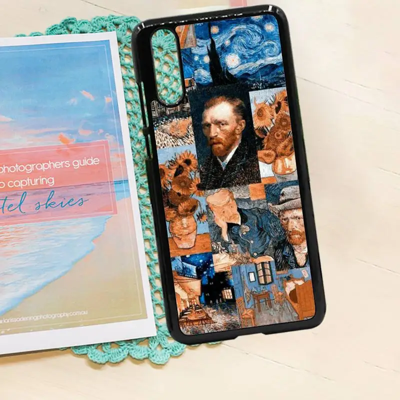 

Painting David Van Gogh Phone Case PC for iPhone 11 12 pro XS MAX 8 7 6 6S Plus X 5S SE 2020 XR