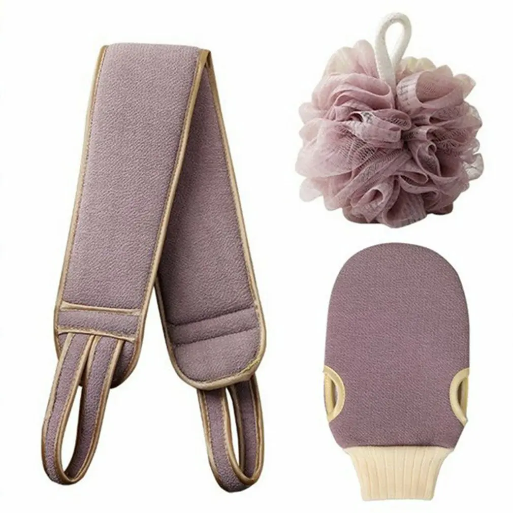 

Body Cleaning Washcloth Soft Brush Home Hotel Bathroom Shower Ball Back Scrubber Set Exfoliating Skin Towel Bath Gloves