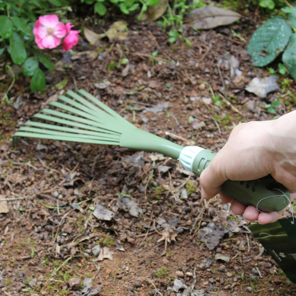 Садовые грабли с 9 зубцами для листьев металлический садовый инструмент пвх