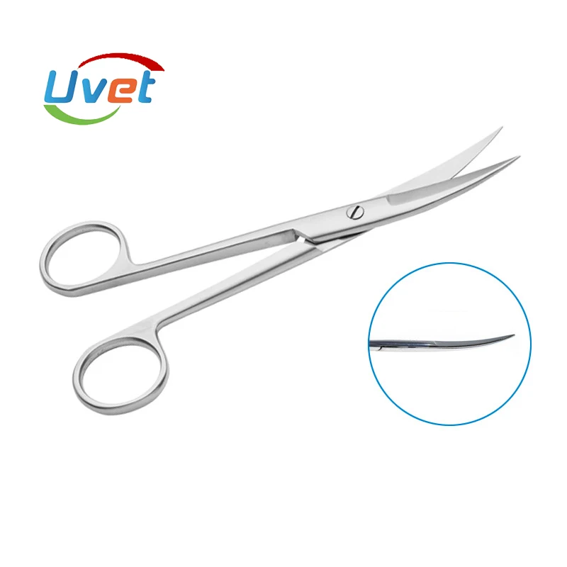 Uvet Medical scissors stainless steel curved point arc surgical scissors kitchen household scissors surgical instrument scissors