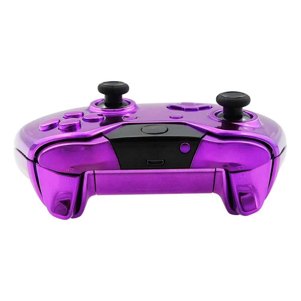 

For Xbox One Console Controller Metal Plated Purple Housing Shell