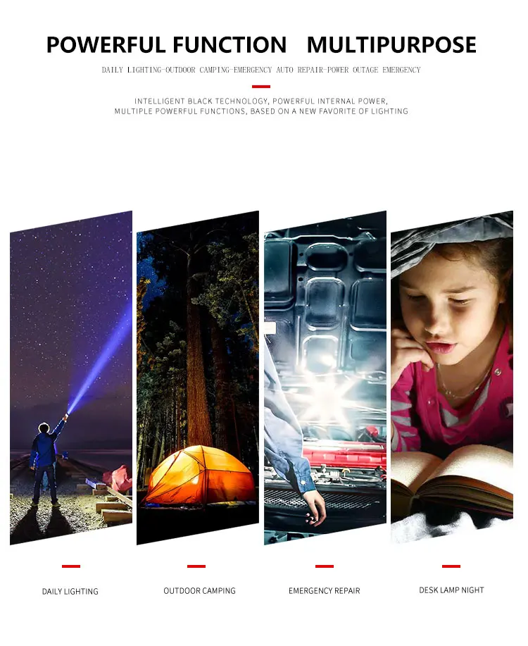 

XHP99 Most Powerful Flashlight with COB LED Torch USB Rechargeable Tactical Flashlight for Camping Hunting Outdoor