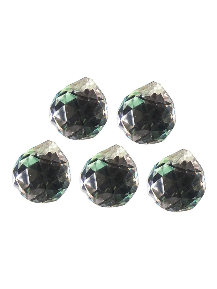 5 шт. 30 мм хрустальный стеклянный шар Радужный Ловец Солнца Призма граненый кулон