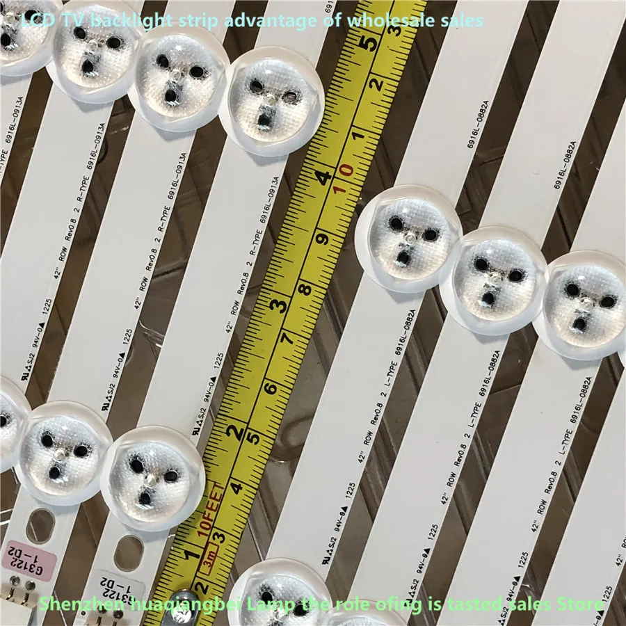 Светодиодная лента для подсветки 874 мм 12 светодиодов LG TCL L42F1300 3D 6916L 0882A 0913A LC420DUN SE 42
