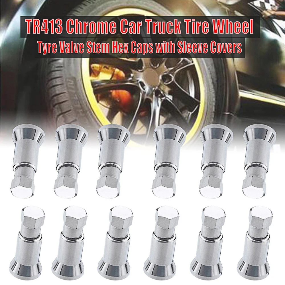 24 шт. декоративные серебряные хромированные накладки на шины автомобиля