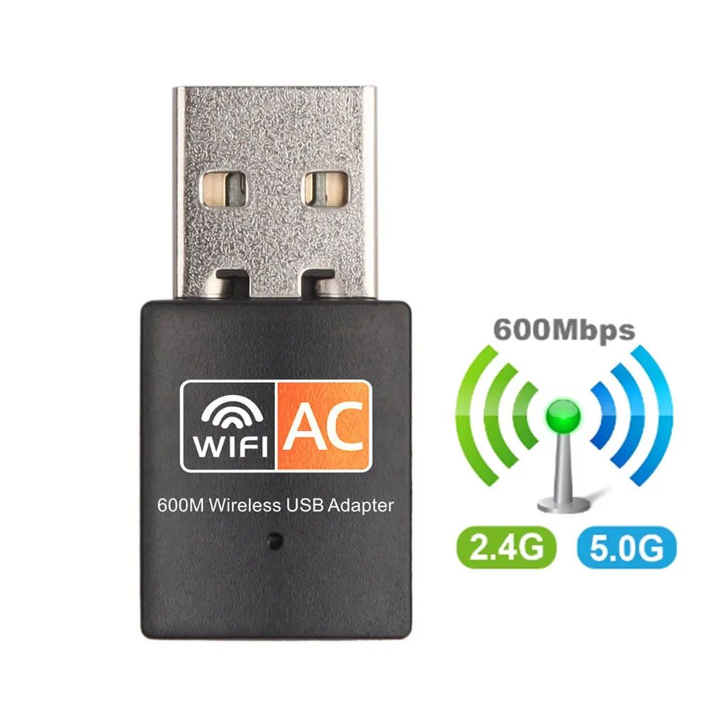 USB Wi-fi адаптер 600 Мбит/с 2 4 ГГц + 5 | Компьютеры и офис