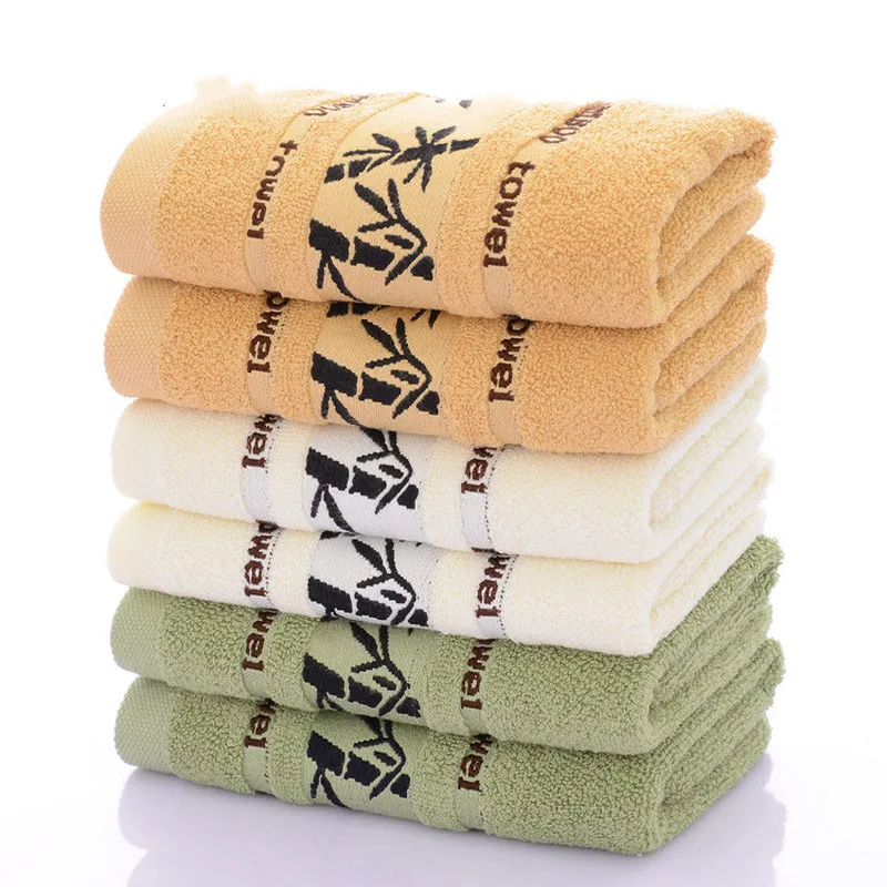 Hot Sale Black Ink Bamboo Jacquard Width Break Thick Towel Soft Best Value Towels for Bathroom | Дом и сад