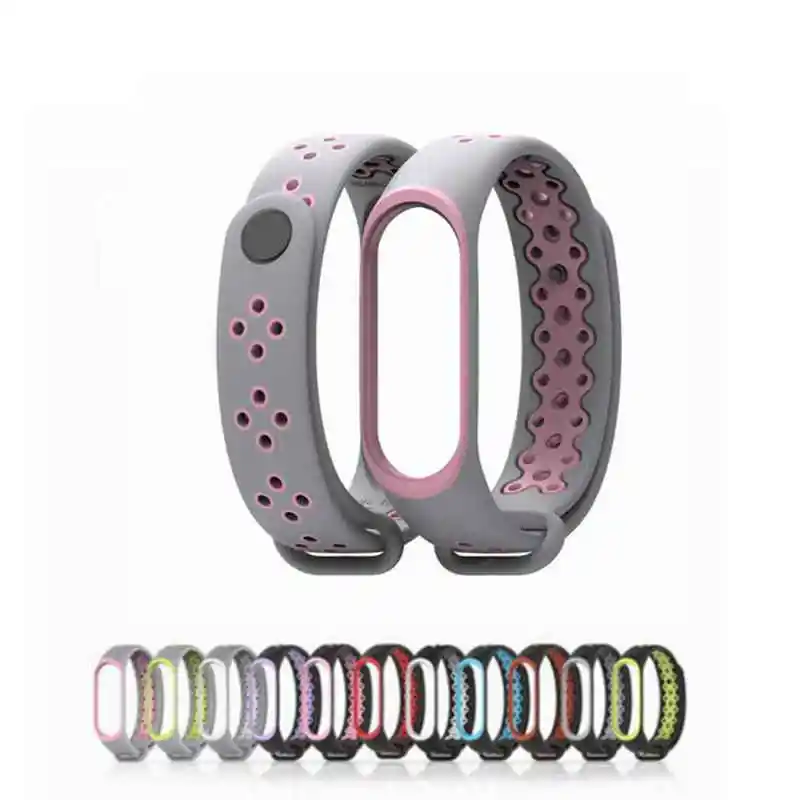 Mi Band 3 4 ремешок спортивный mi band браслет для xiaomi Цветной силиконовый смарт-Браслет