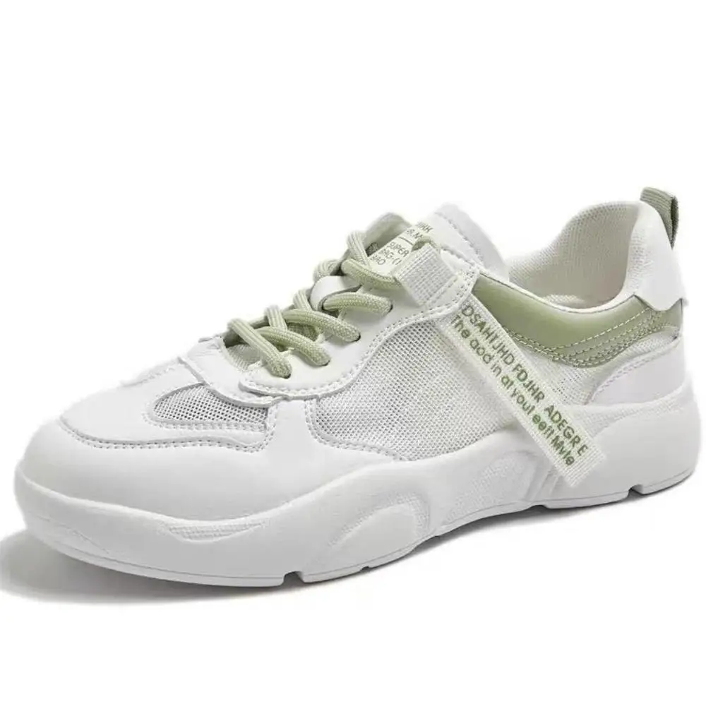 

fashion Casual White Shoes Women Flat mesh Sneakers 2020 Spring summer Sneakers Women lace Breathable sneaker Ladies wild shoes