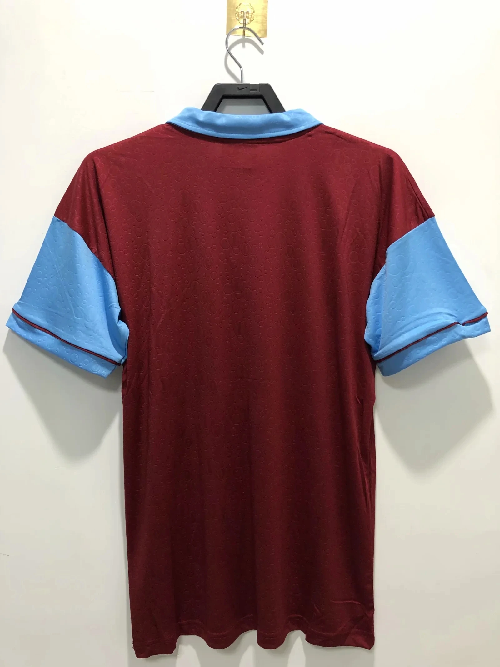 

Summer men's red lapel T-shirt West Ham 100th anniversary retro Soccer jersey