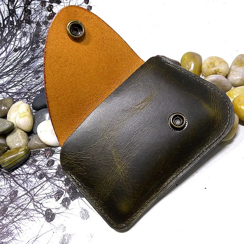 Тонкая поясная сумка Blongk Кожаная мини-сумка на пояс держатель для карт мужчин и