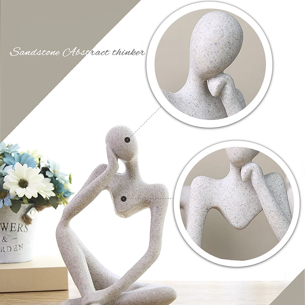 Креативные искусственные статуи из смолы абстрактные фигурки людей скульптуры