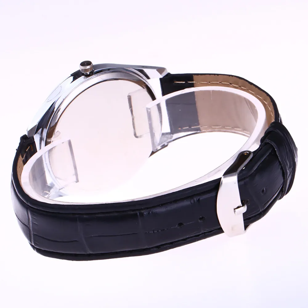 Clock Relogio Masculino Classic Watch Men Pu Belt Analog Quartz Wrist Male Decoration Gift Montre Homme Reloj Hombre 20* | Наручные часы