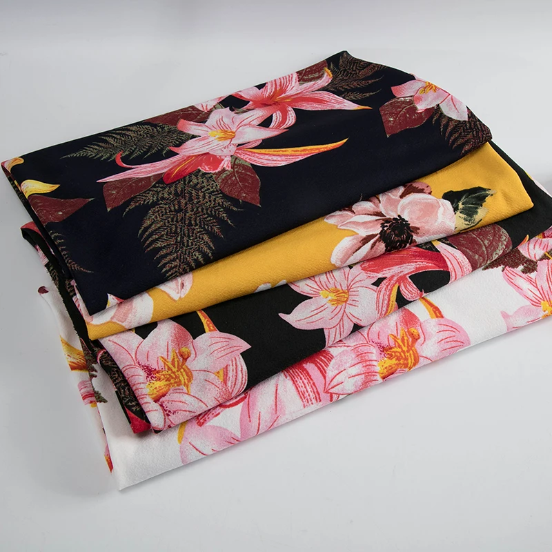 Трикотажная ткань с цветочным принтом спандекс трикотажная для рукоделия