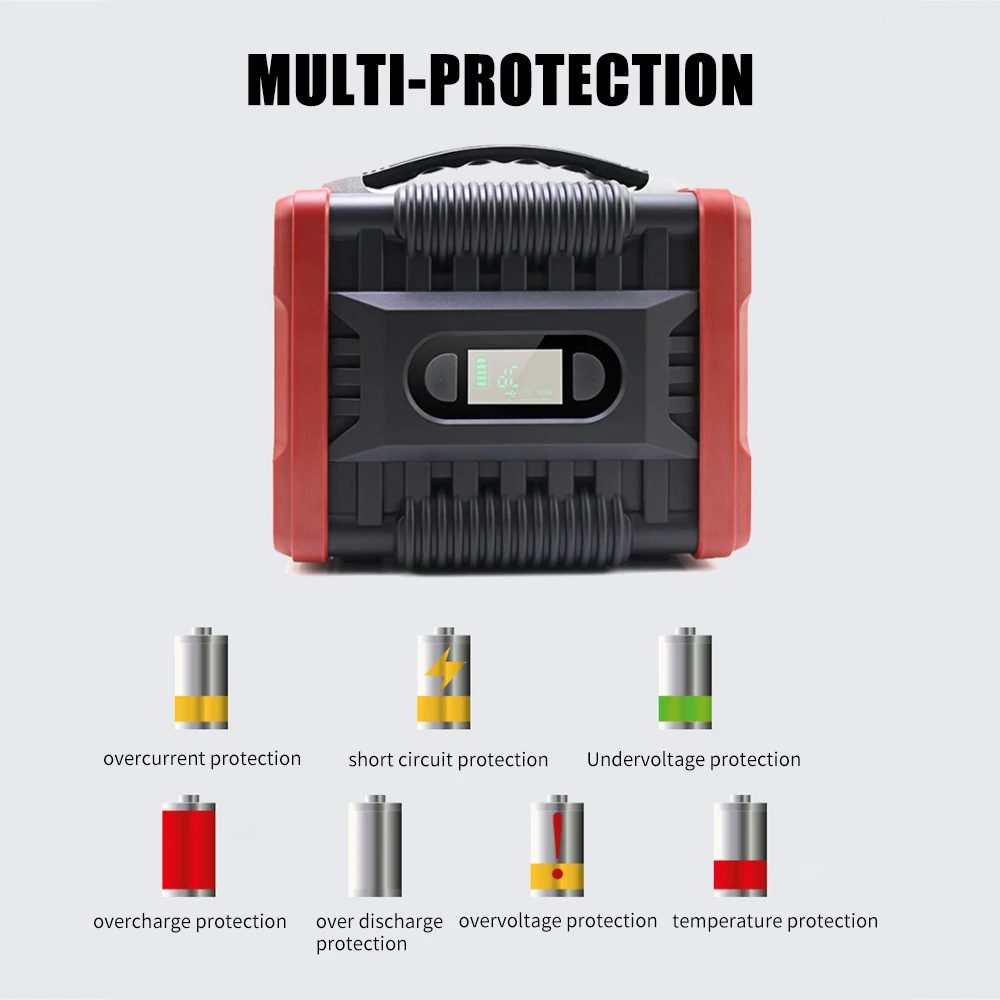 Портативный источник питания 200 Вт генератор солнечной энергии 6000 мАч