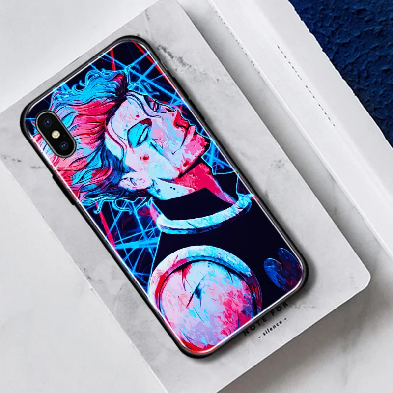 HunterxHunter HxH Hisoka аниме мягкий силиконовый стеклянный чехол для телефона iPhone SE 6s 7 8 Plus
