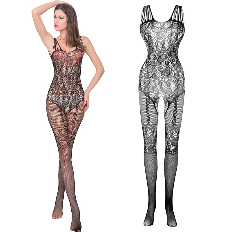 Женское сексуальное нижнее белье костюм с открытой промежностью прозрачные