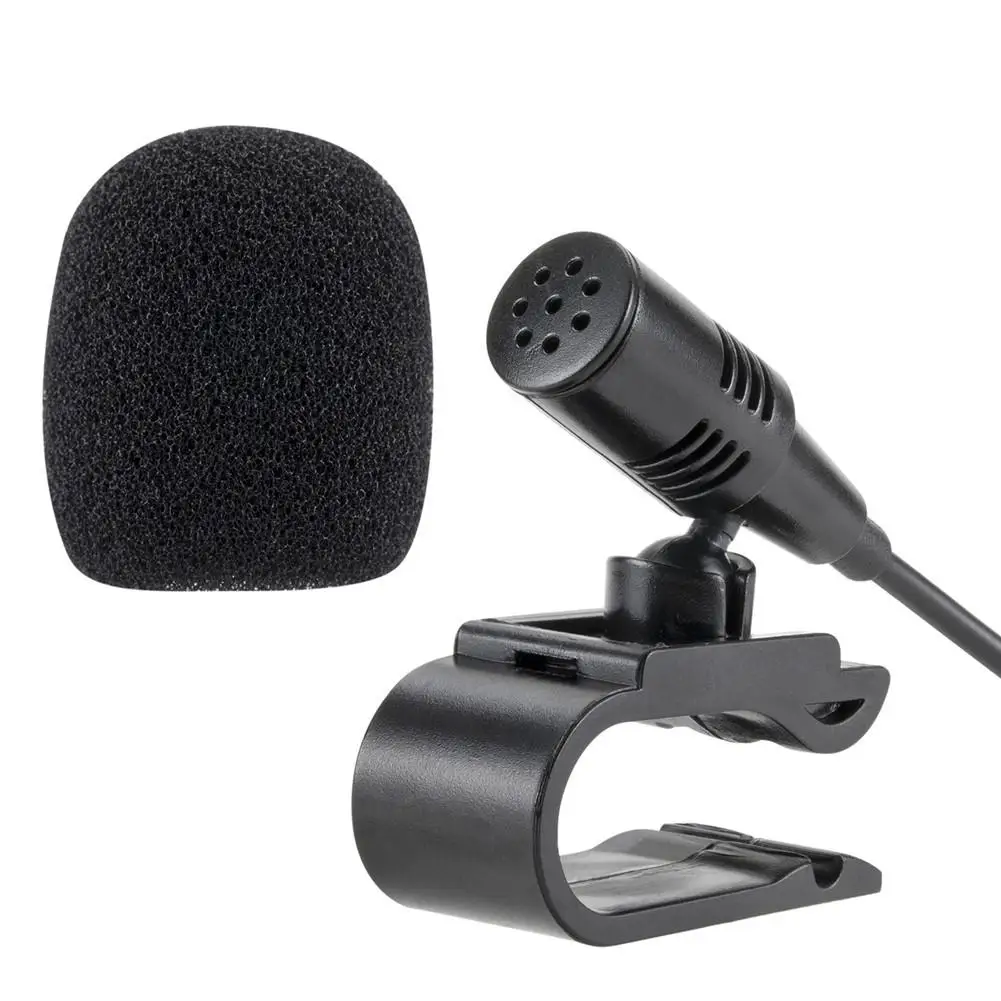 Автомобильный внешний микрофон с аудиокабелем Bluetooth 3 5 мм м U образный зажим для