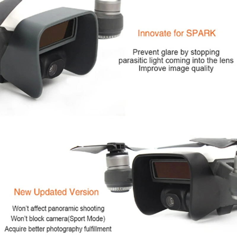 Легкие аксессуары для дрона DJI Spark Антибликовая Защитная крышка камеры с