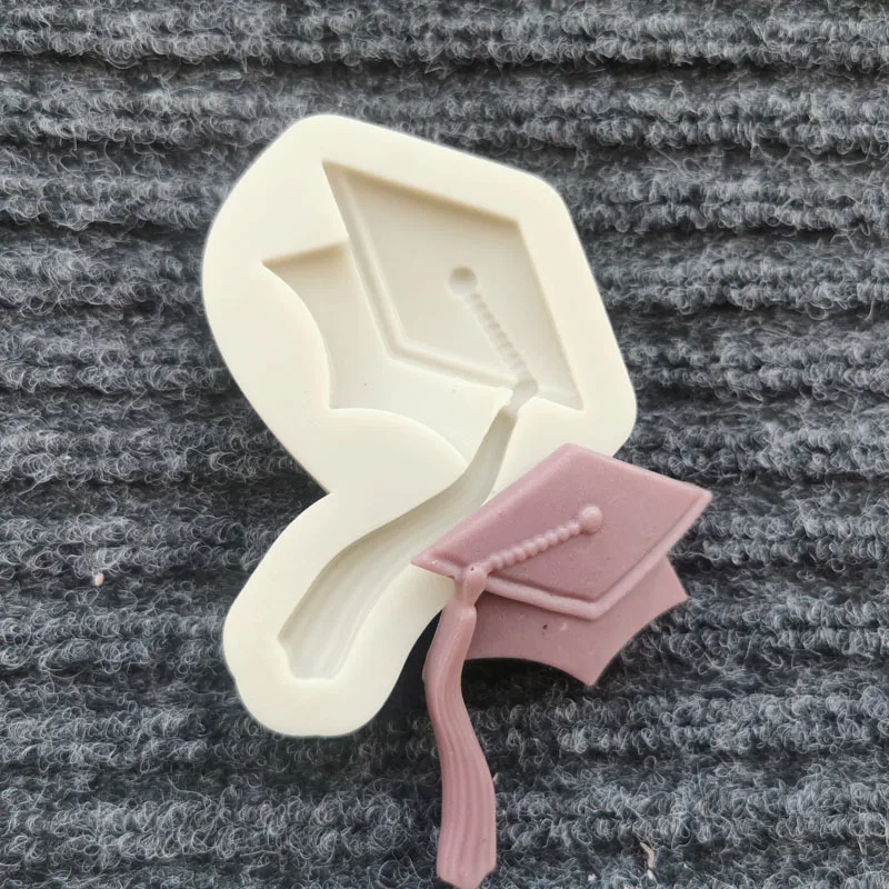 

Graduation Hat Shape Epoxy Resin Fondant Silicone Mold for DIY Pastry Cupcake Dessert Plaster Decoration Kitchenware Baking Tool