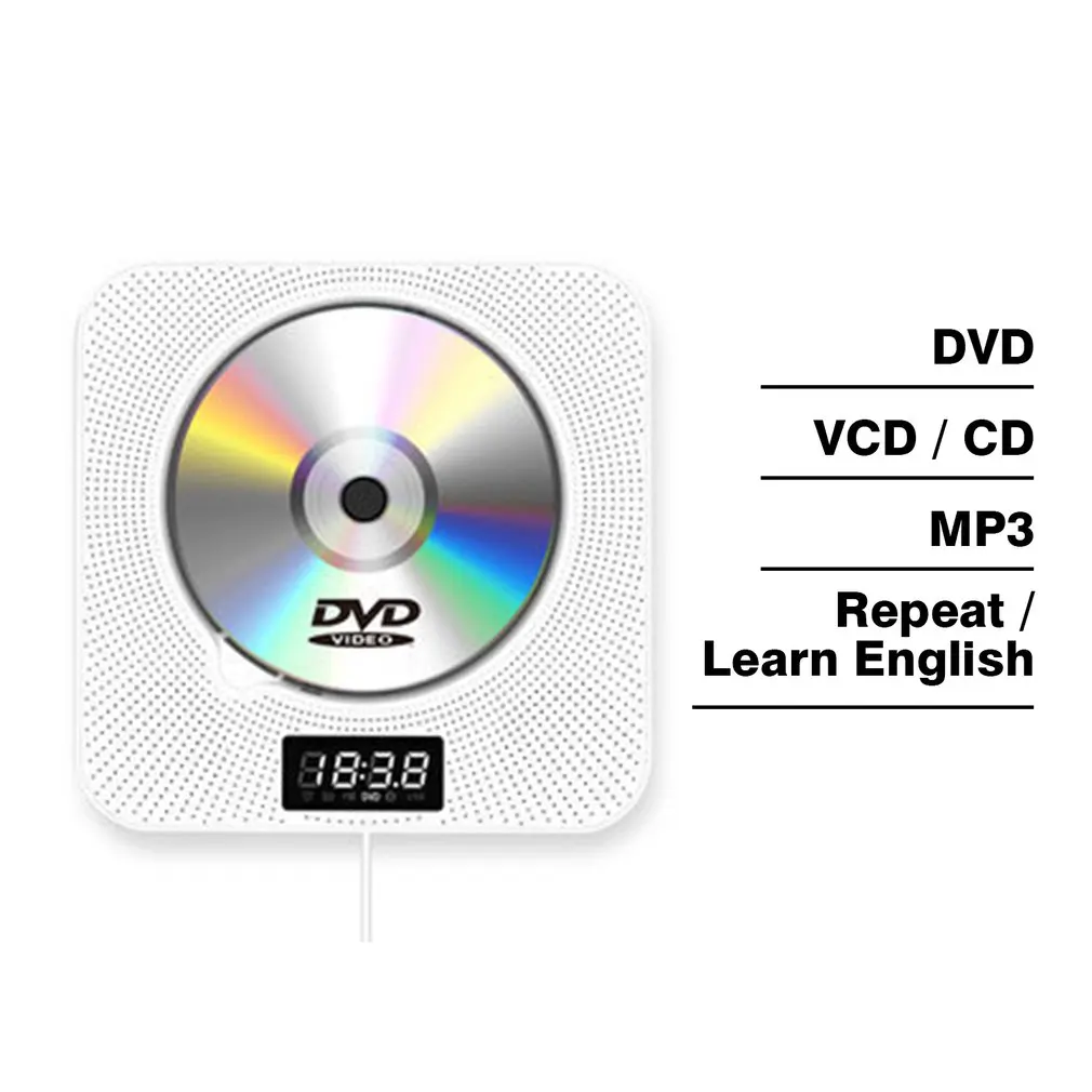 BT настенный DVD / CD плеер с Bluetooth дистанционным управлением стерео FM-радио HiFi