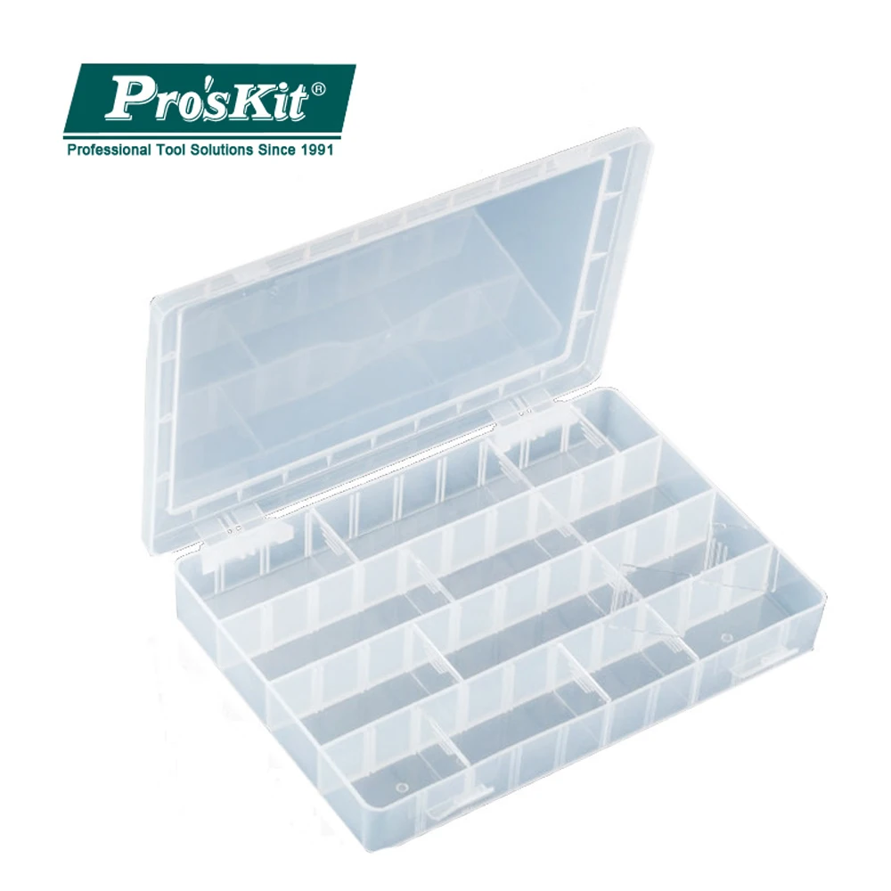 

Многофункциональный чехол Pro'skit 203-132H, пластиковый противоударный ящик для хранения компонентов, ящик для инструментов электрика, чехол для ...
