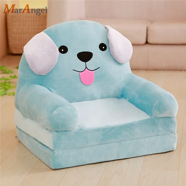 green dog Мягкое мягкое сидение в виде животных, диван для младенцев, обучающийся сидению, удобное кресло для детей, подарки на день рождения и Рождество - Цвет: green dog