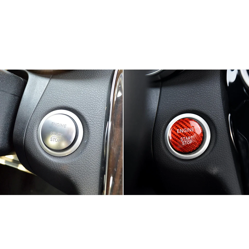 Декоративная крышка для кнопки старта и остановки двигателя наклейки Mercedes Benz A B C