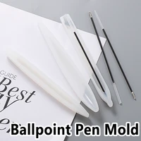 transparent ballpoint pen mold uv epoxy pen holder resin mould silicone molds jewelry making tool jewelry materials diy crafts