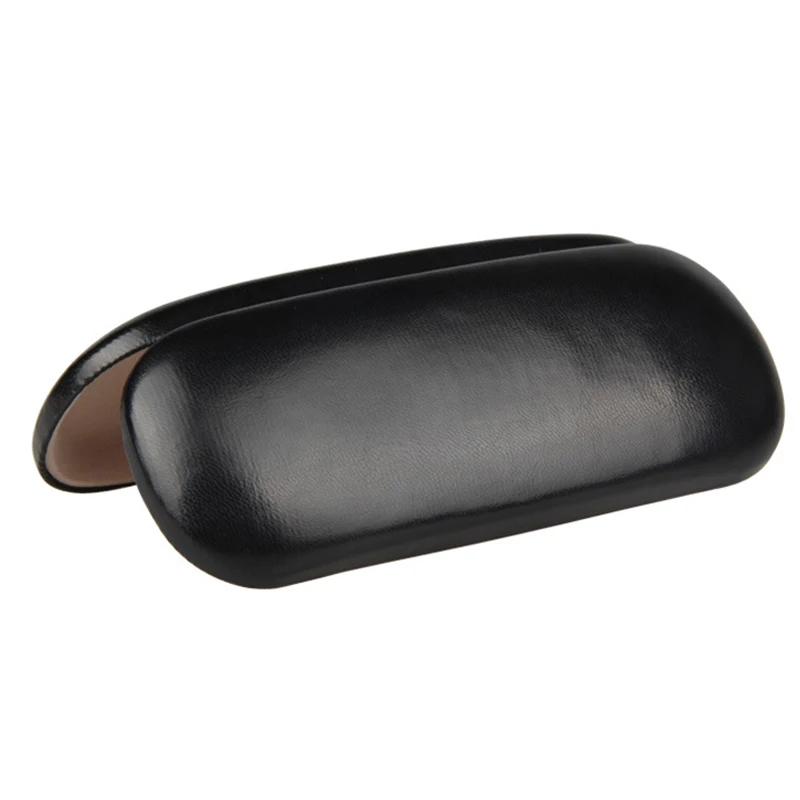 Чехол для очков черный металл и кожа маленьких средних оправ|Очки аксессуары| |