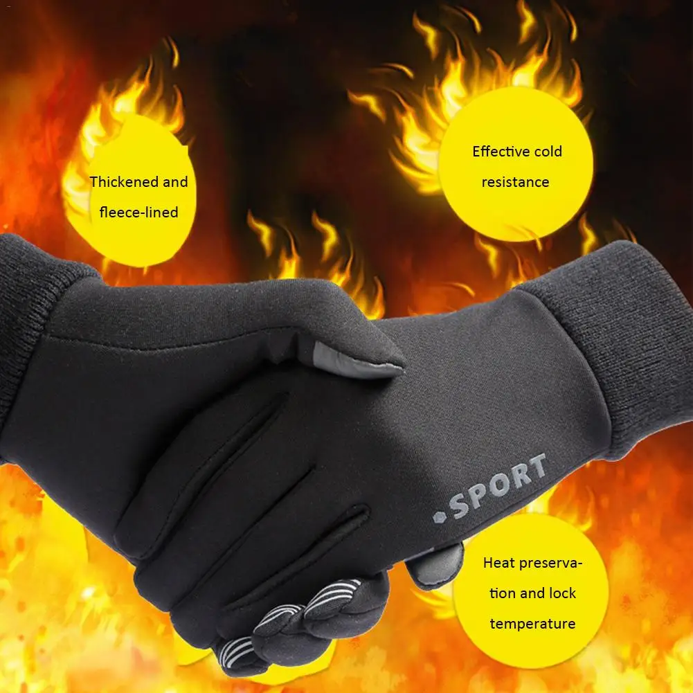 

Gloves Moto Touch Screen Gloves Non-slip Windproof Waterproof Mittens Running Cycling Outdoor Sports Gear For Men Women