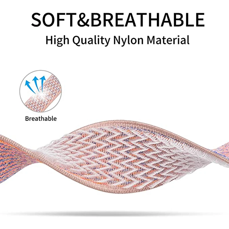 Nylon solo loop for Apple Watch band 44mm 40mm 42mm 38mm Adjustable Stretchy Elastic watchband iWatch Series 5 4 3 2 se 6 strap